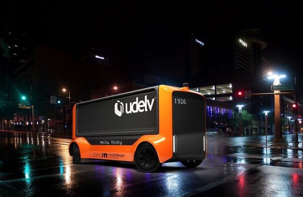 英特爾旗下 Mobileye 於 2023 年啟動無人送貨服務（圖片來源：Twitter）